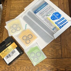 Ailun Glass Camera Lens Protector - Black and Clear